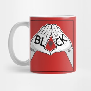 Black Diamond sign Mug